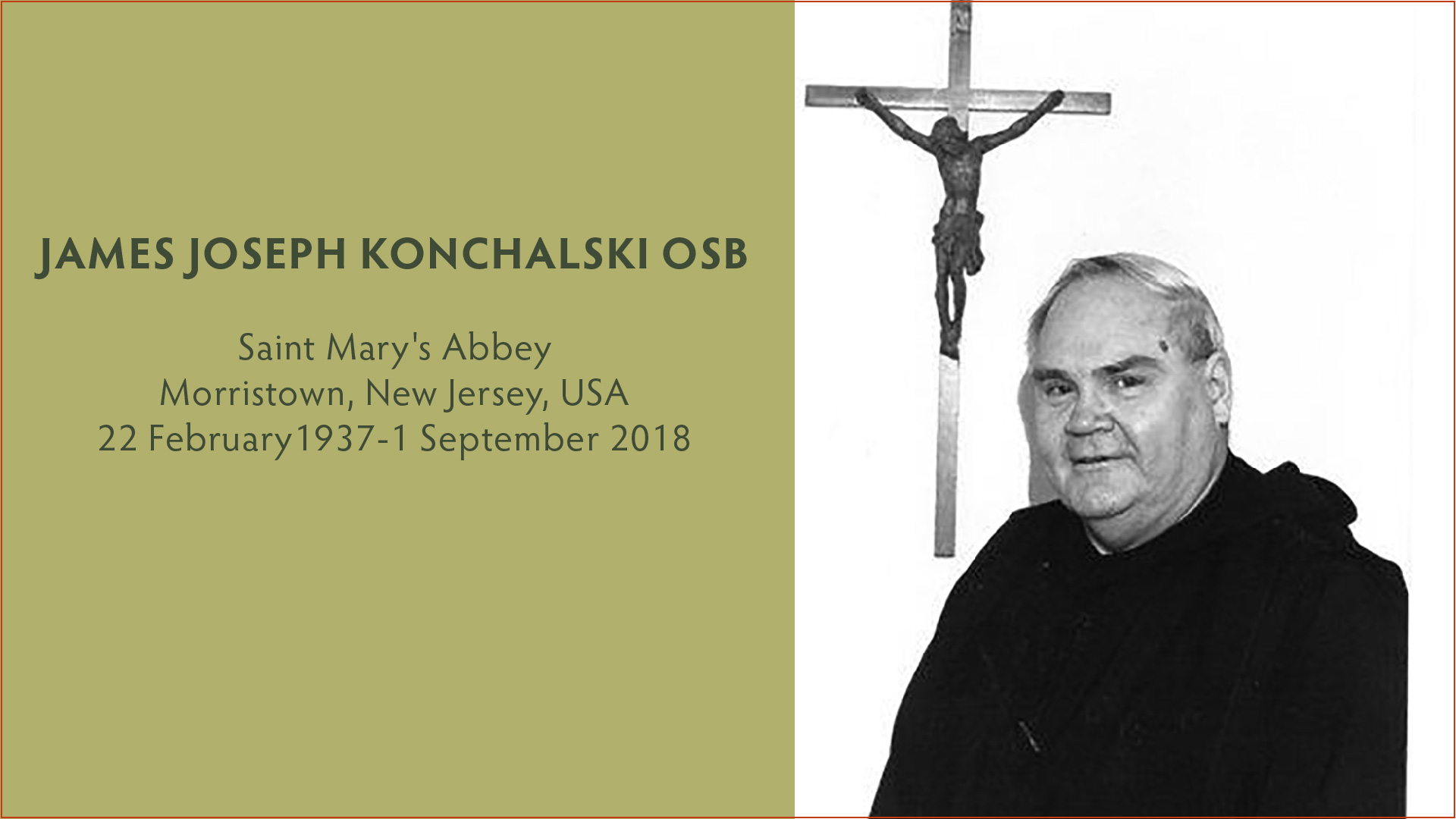 Deacon Brother James Joseph Konchalski