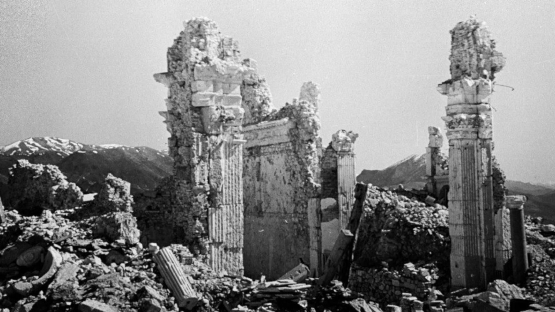 Montecassino 1944 bombing interior adjusted